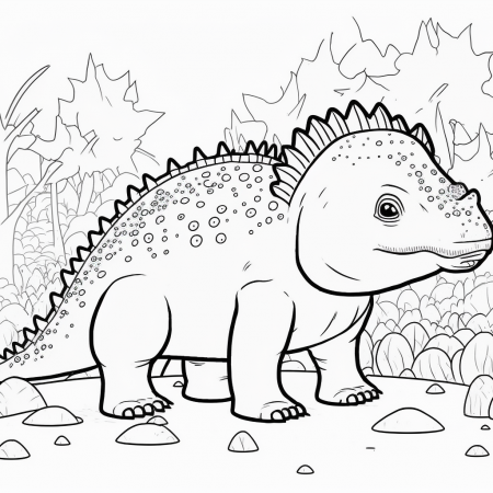 omalovánky Ankylosaurus